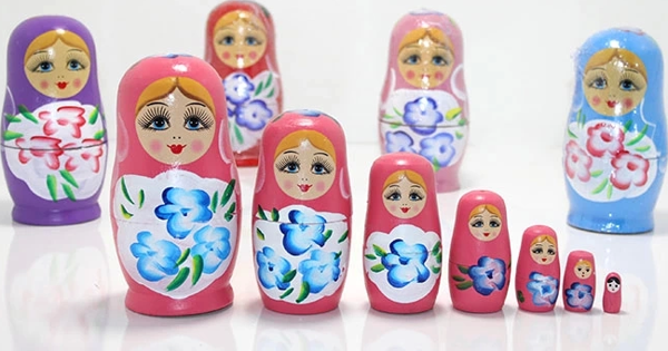 7'li Ahşap Matruşka Alk1202 - Image 1
