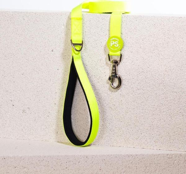 Pawstar Neon Sarı Köpek Gezdirme Kayışı 120 cm x 2 cm - Image 1