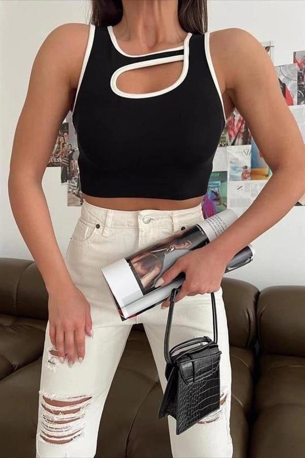 Pencereli kaşkorse crop - Image 1