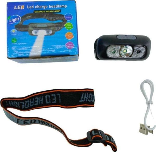 Amc Led Charge Headlamp Usb Şarjlı Kafa Lambası Fener Oynar Başlı (4767) - Amc5055-8875 - Image 1