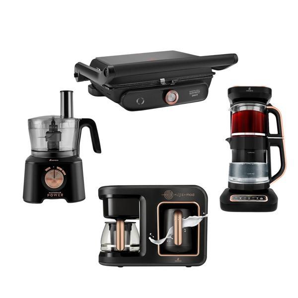 Karaca Gurme Luxury 3.0 Elektrikli Evlilik Paketi Black Copper - Image 1