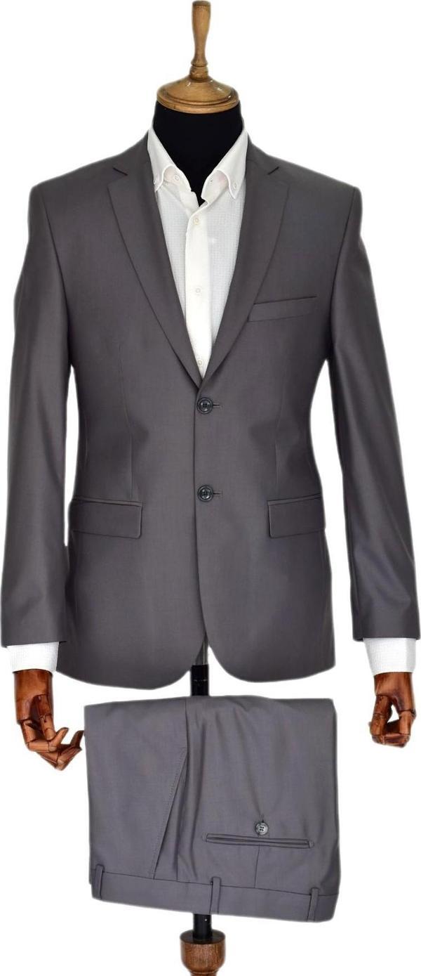 Erkek Gri Takım Elbise Klasik SO-932-935-06 - Image 1