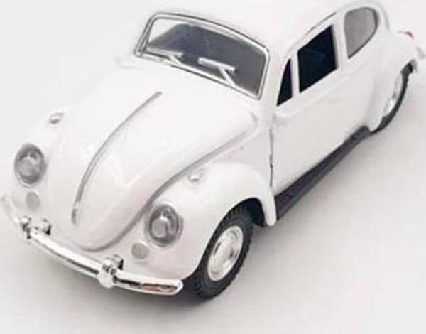 Nostaljik Metal Çek Bırak Araba Beyaz - Image 1