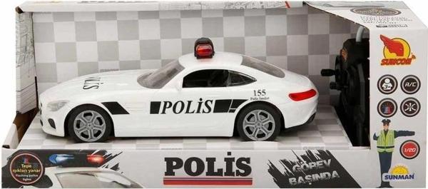 20357 Uzaktan Kumandalı Suncon Işıklı Polis Arabası 21 cm - Image 1
