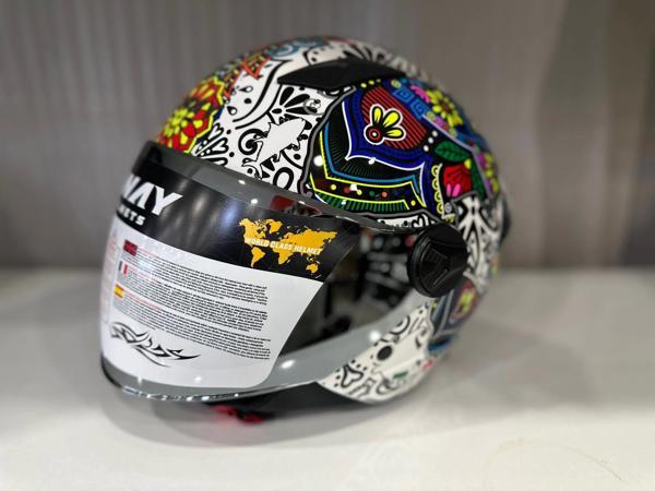 KASK SWAY SW 765 SPRING White ÇENESİZ - Image 1