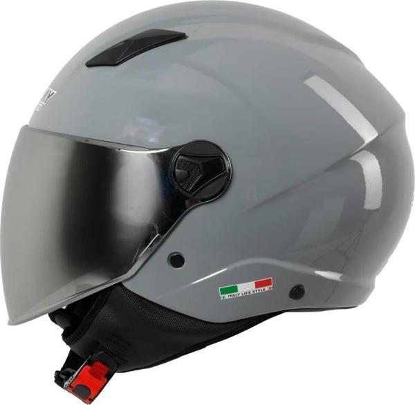 KASK SWAY SW 765 Gloss Nardo Grey ÇENESİZ - Image 1