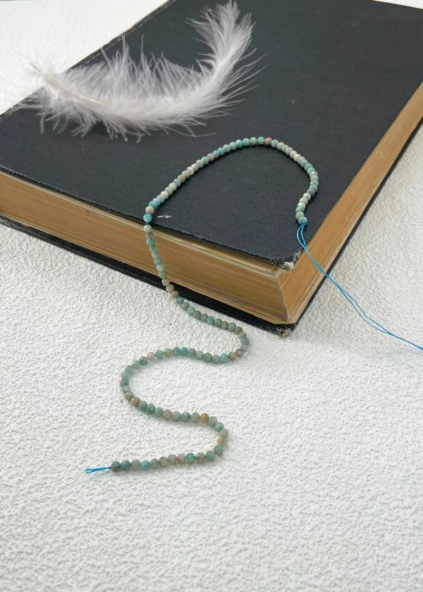 AMAZONİT  TAŞI DOĞALTAŞ DİZİ  2-3 MM - Image 1