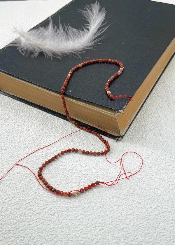 KIRMIZI JASPER DOĞALTAŞ DİZİ 2-3 MM - Image 1