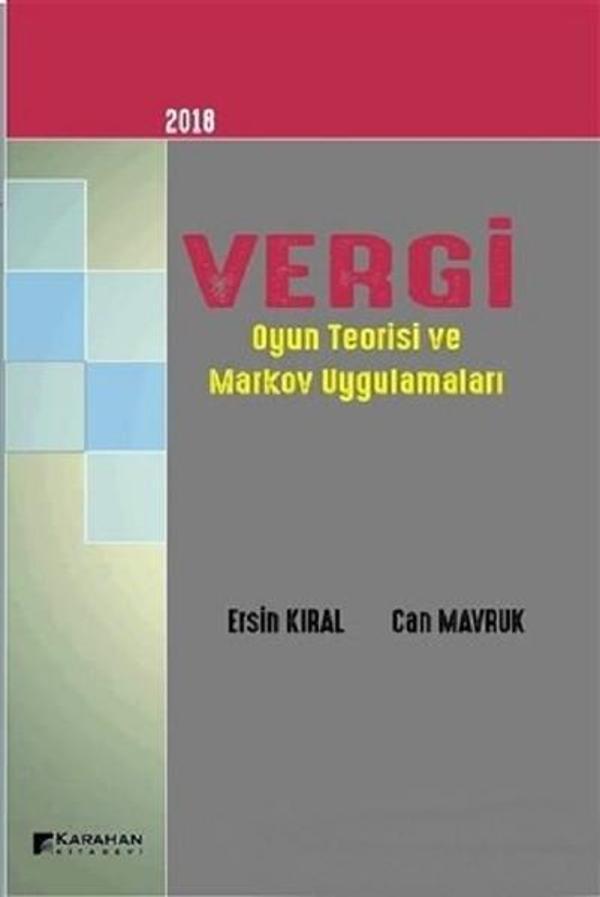 2018 Vergi Oyun Teorisi ve Markov Uygulamaları - Karahan Kitabevi - Image 1