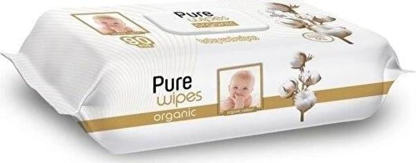 Nessiworld Pure Baby Organic Pamuk Islak Havlu Mendil 90 Yaprak - Image 1