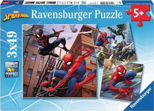 Nessiworld 80250 Spider-man 3x49 parça Ravensburger Puzzle - Image 1