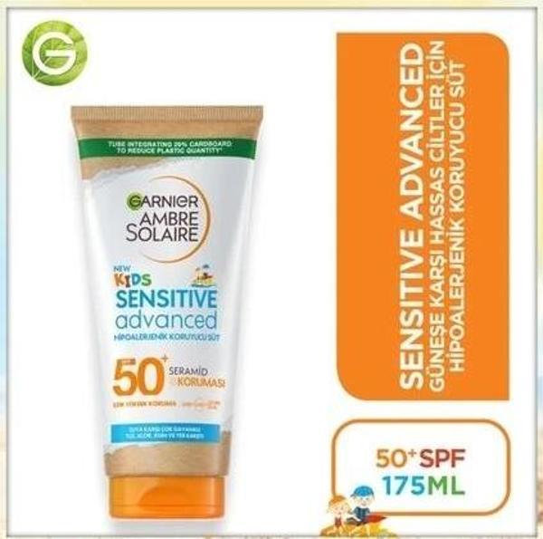 Garnier Ambre Solaire Kids Hipoalerjenik Koruma Güneş Süt SPF50 175 ml - Image 1