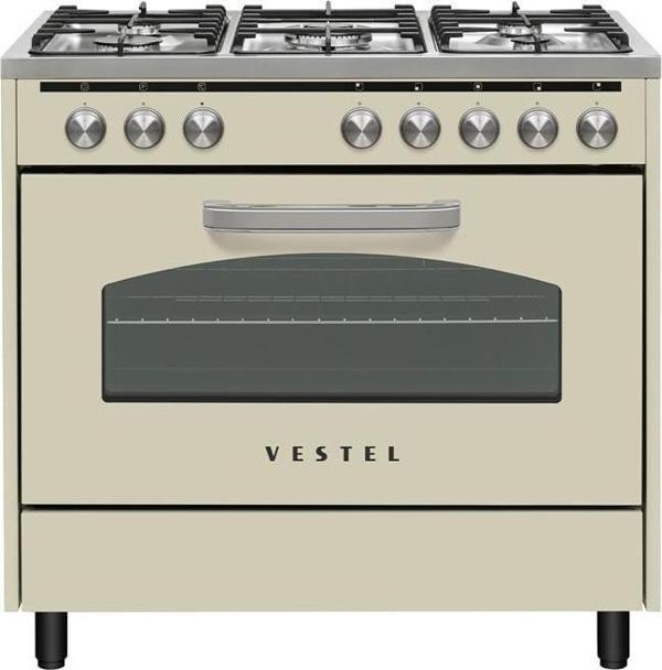 Vestel SF 9521 Retro Bej Solo Fırın - Image 1