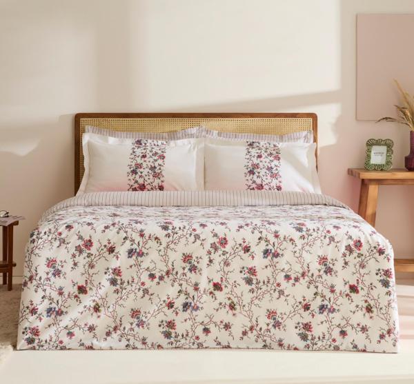 Karaca Home Inara %100 Pamuk Tek Kişilik Nevresim Takımı Kırmızı - Image 1
