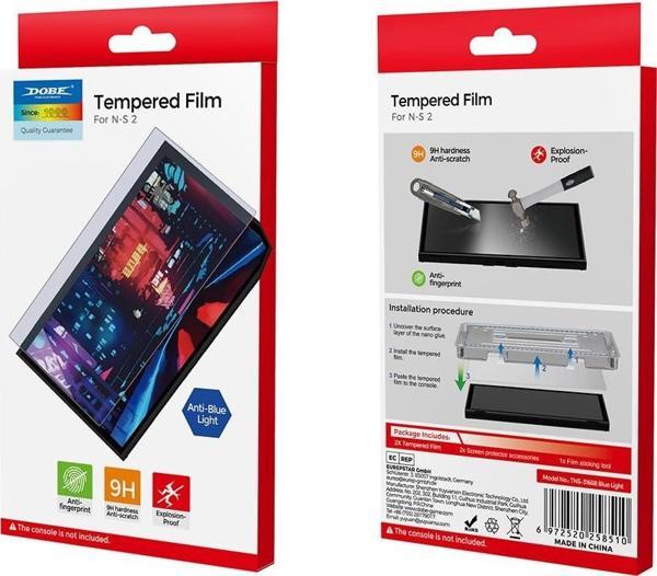 Nintendo Switch 2 Temperli Cam Ekran Koruyucu Mavi Işık Filtresi Filmi DOBE TNS-3166B - Image 1
