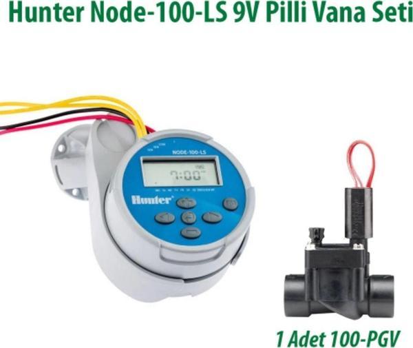 NODE-100-LS 1 İstasyonlu Pilli Kontrol Ünitesi 9V. Ve 100PGV Vana Seti - Image 1