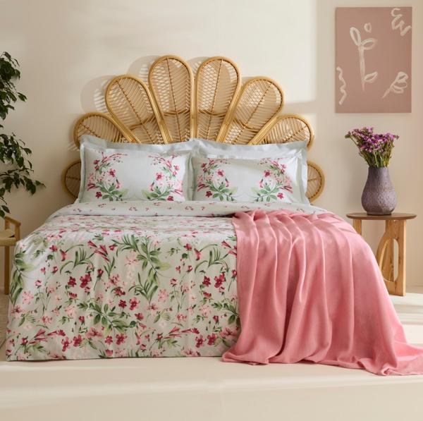 Karaca Home Madison %100 Pamuk Çift kişilik Nevresim Pike Takımı Pembe - Image 1
