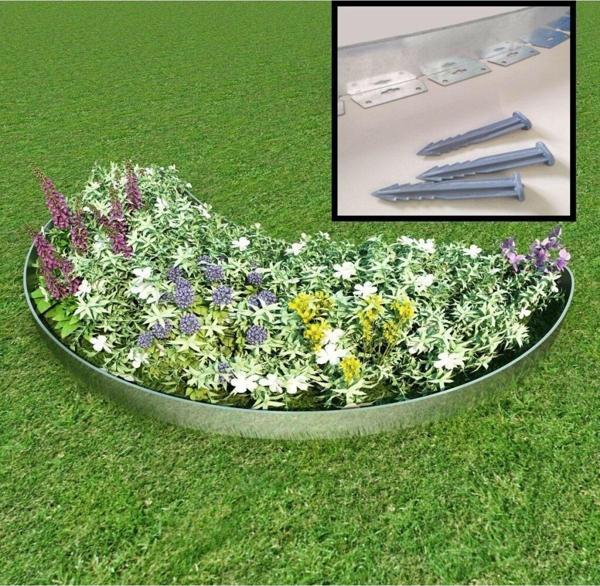 Mgf 20mt (2 MT.X 10AD.) Esnek Galvaniz Metal Çim Ayırıcı-çim Separatör Taş Toprak Ayıracı - Image 1