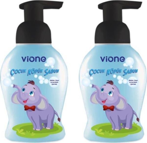vione 2 Adet Erkek Çocuk Köpük Sabun 250 Ml - Image 1