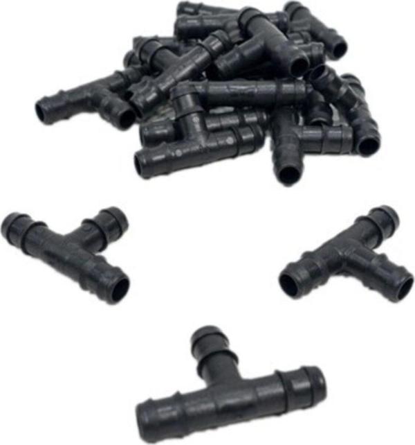 Mgf 16mm. T 50 Ad. Damla Sulama Parçası Aparatı Damlama Borusu Hortumu Parçası Ekleme - Image 1