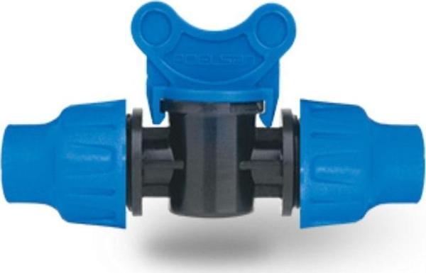 Poelsan 16mm. Kilitli Mini Vana X 5 Adet - Sulama Parçası Aparatı Damlama Borusu Hortumu Parçası - Image 1