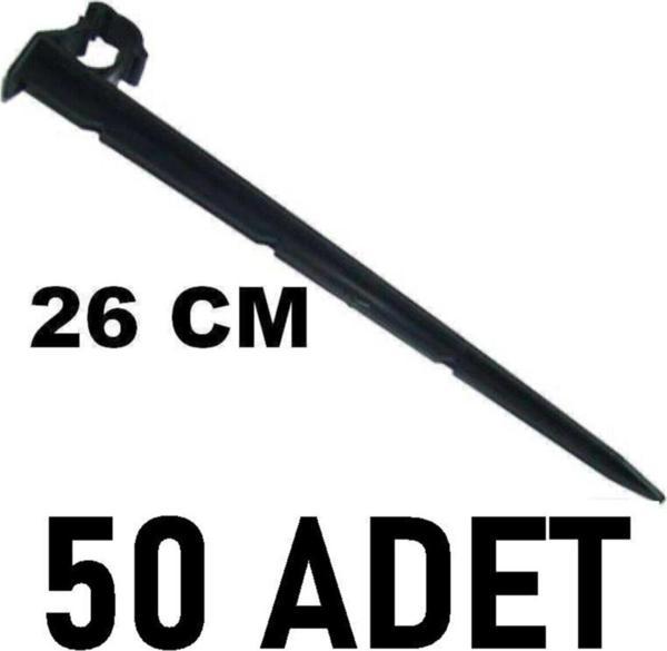 Mgf 50 Adet X Klipsli 26cm. 16-20mm. Damla Sulama Kazığı Parçası Aparatı Damlama Borusu Hortumu - Image 1
