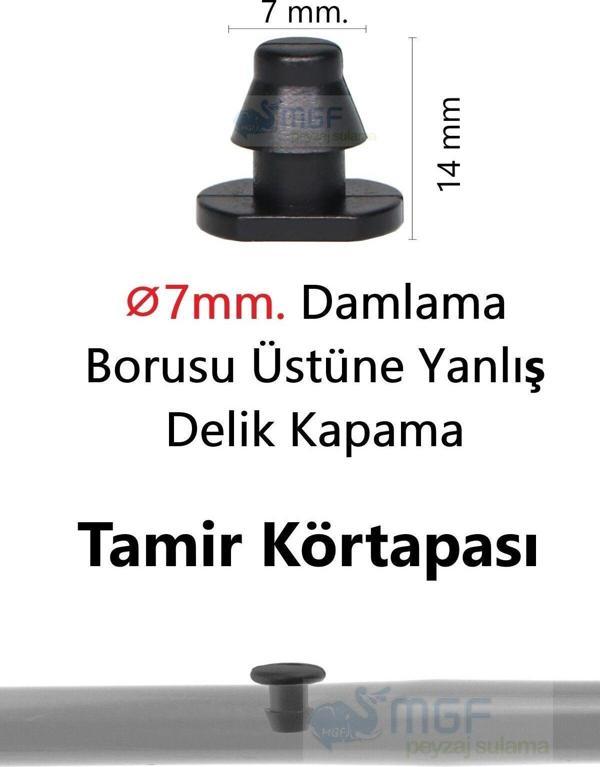 Mgf 7mm. X 200Ad. Körtapa Damlama Sulama Hortumu Boru Delik Kapatma - Image 1