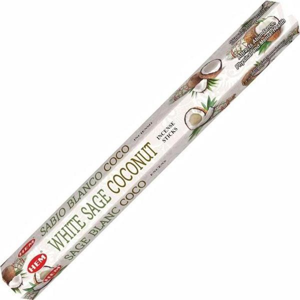 Hem White Sage Coconut Çubuk Tütsü 20'li - Image 1