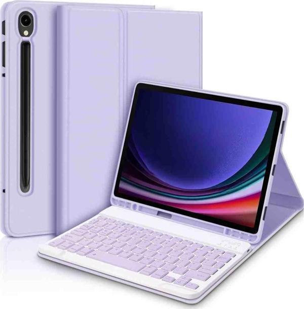 Galaxy Tab S10 FE Uyumlu 10.9" Klavyeli Tablet Kılıfı - Image 1