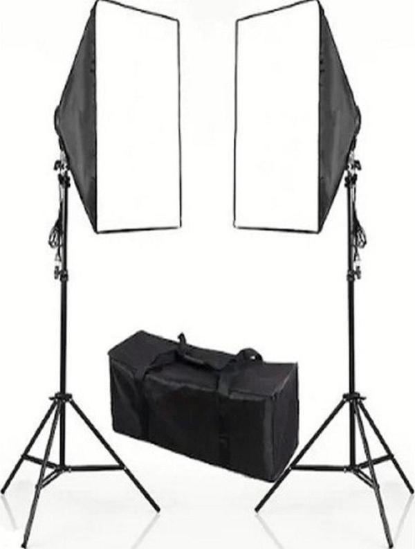 REFLEKS İkili Sürekli Işık Seti Softbox 50x70 Tek Duy Ampul Hariç - Image 1