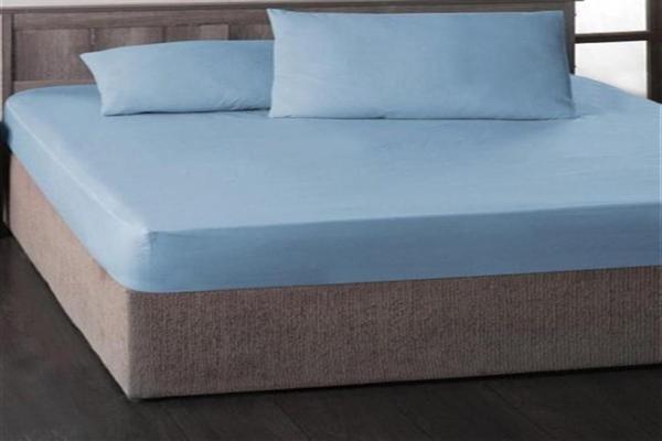 More Home Tek Kişilik Lastikli Çarşaf Seti Mavi - Image 1