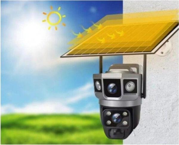 Blue İnter Int- cmr 51 Çift Kameralı Solar Panelli Uygulama Kontrollü Güvenlik Kamerası - Image 1