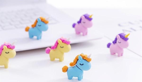 Sevimli Unicorn Silgi 3 Adet - Image 1