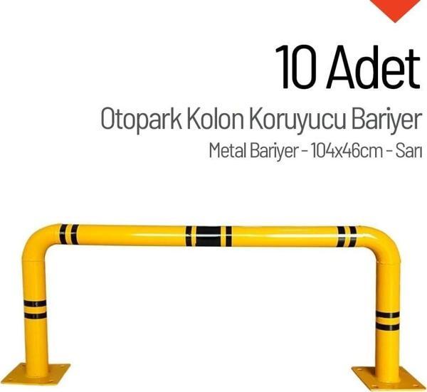 10'lu Set Otopark Kolon Koruma Bariyeri – 104x46 cm - Image 1