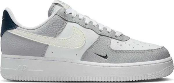 Nike Air Force 1 '07 LX Leather Unisex Sneaker Hakiki Deri Günlük Spor Ayakkabı Beyaz Gri - Image 1
