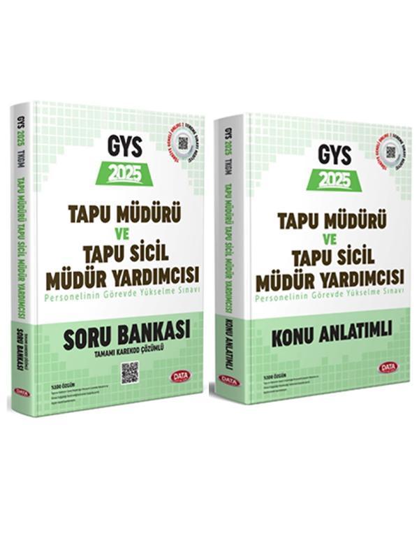 Data Yayınları Tapu Müdürü Tapu Sicil Müdür Yardımcısı GYS Konu Anlatımlı ve Soru 2 li Set - Data Yayınları - Image 1