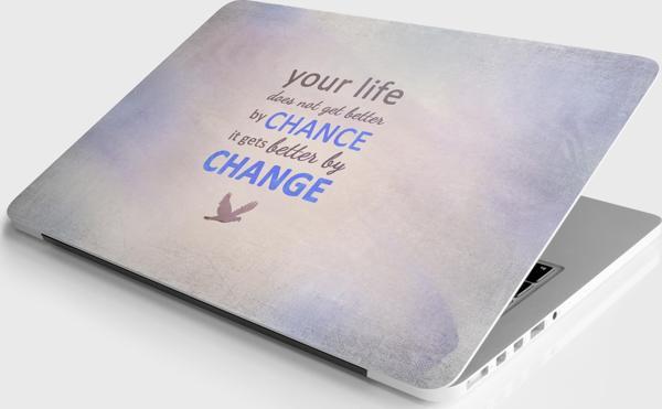 Laptop Sticker Notebook Pc Kaplama Etiketi Hayat Değişim - Image 1