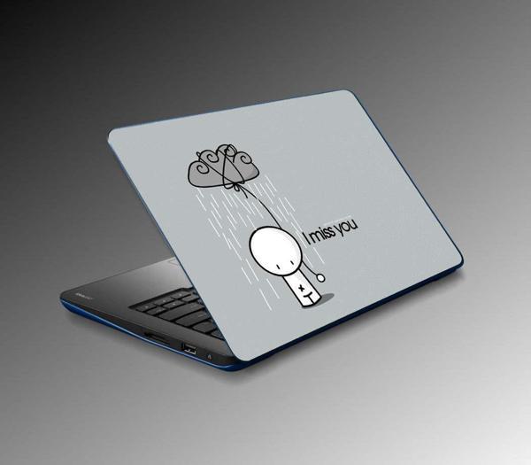 Laptop Sticker Notebook Pc Kaplama Etiketi i Miss You - Image 1