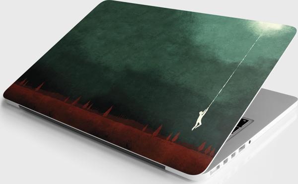 Laptop Sticker Notebook Pc Kaplama Etiketi İpteki Adam - Image 1