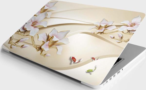 Laptop Sticker Notebook Pc Kaplama Etiketi Kabartma Gül - Image 1