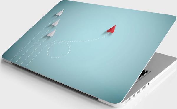 Laptop Sticker Notebook Pc Kaplama Etiketi Kağıt Uçak - Image 1