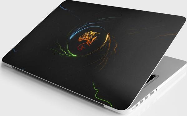 Laptop Sticker Notebook Pc Kaplama Etiketi Kaplan Abstract - Image 1