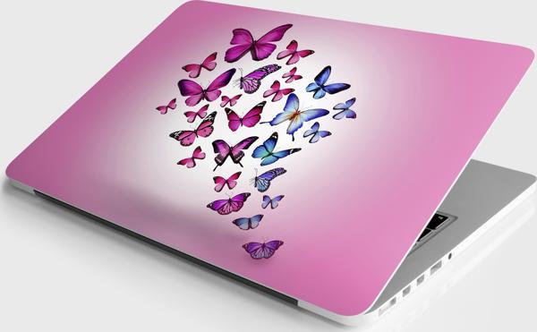 Laptop Sticker Notebook Pc Kaplama Etiketi Kelebekler - Image 1