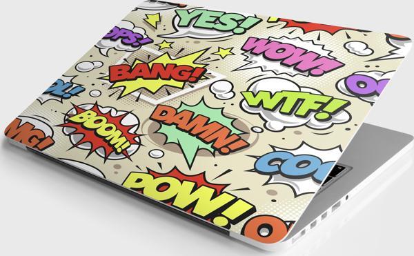 Laptop Sticker Notebook Pc Kaplama Etiketi Konuşma Balonları - Image 1