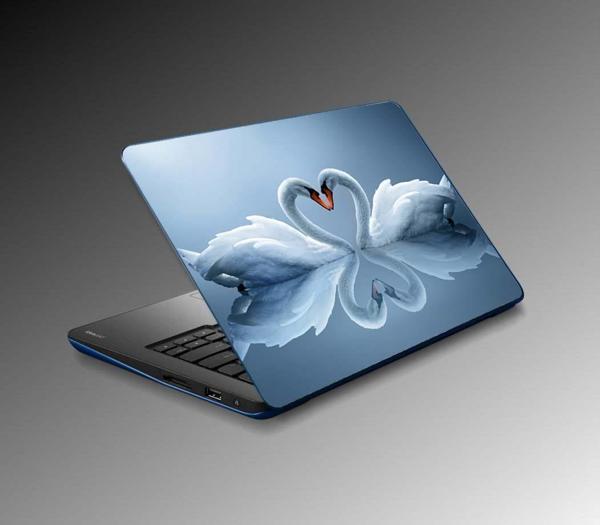 Laptop Sticker Notebook Pc Kaplama Etiketi Kuğular - Image 1