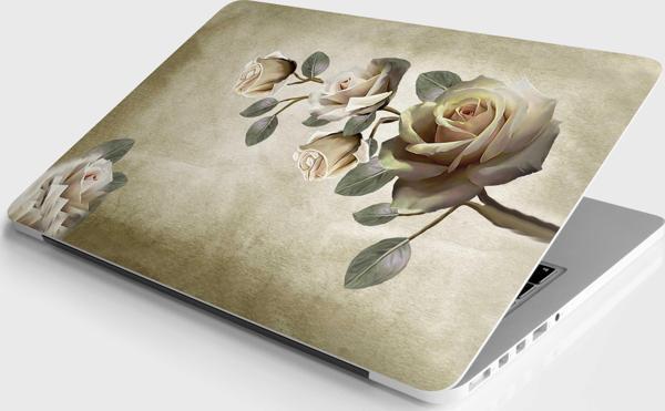 Laptop Sticker Notebook Pc Kaplama Etiketi Kuru Güller - Image 1