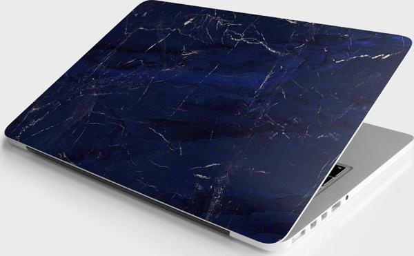 Laptop Sticker Notebook Pc Kaplama Etiketi Lacivert Mermer Desen - Image 1