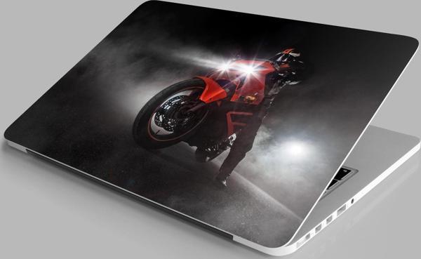 Laptop Sticker Notebook Pc Kaplama Etiketi Motorsikletli Adam - Image 1