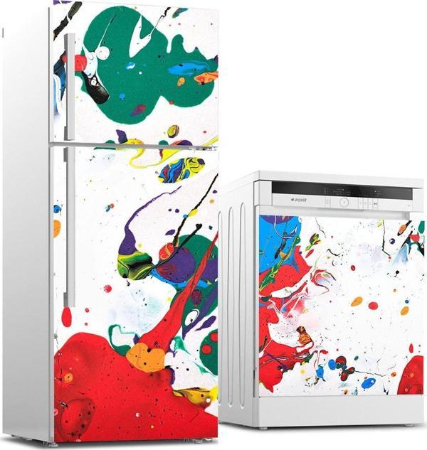 Buzdolabı ve Bulaşık Makinası Beyaz Eşya Sticker Kaplama Boyama - Image 1