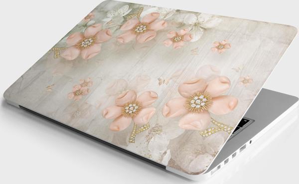 Laptop Sticker Notebook Pc Kaplama Etiketi Pembe Elmas Gül - Image 1